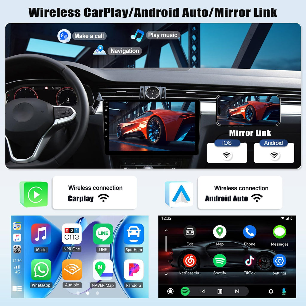 [4+128GB] Android 15 Car Radio Stereo for Kia Optima K5 2010-2013