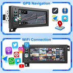 Plug Play Car Radio Stereo with Apple Carplay Android auto GPS Navi Steering Wheel Control for Dodge & Chrysler & Jeep (1990-2001)