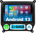 Car Radio Stereo Compatible with Chevy Silverado & GMC Sierra 2014 2015 2016 2017 2018 Replacement Radio Upgrade, CarPlay&Android Auto, GPS, Backup Camera (10 Inch)