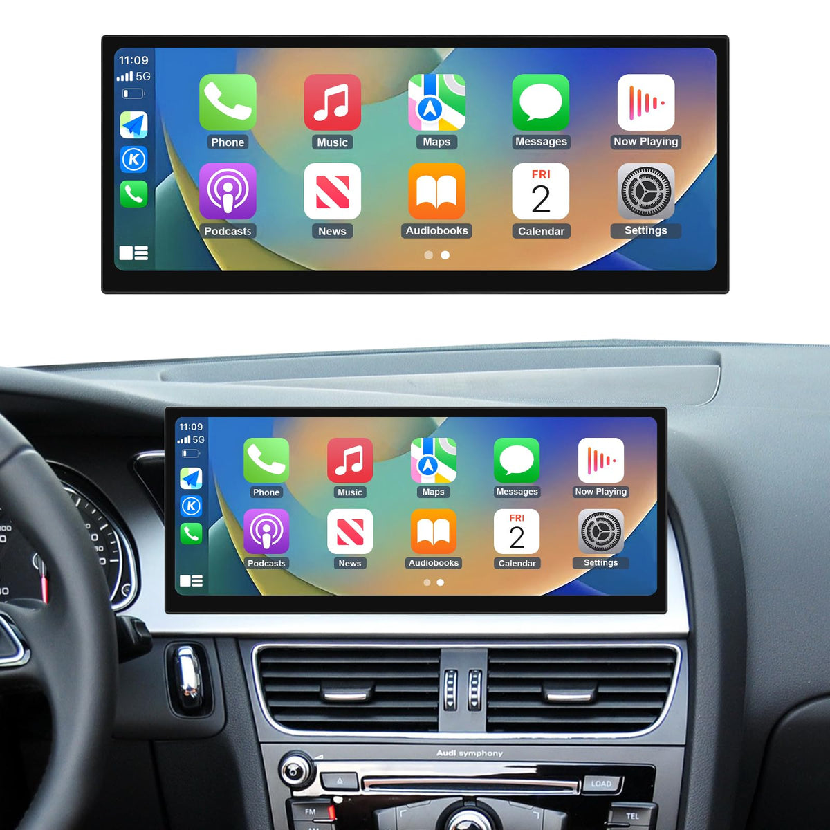2026 12.3" CarPlay Android Auto Screen for Audi A4 A5 S4 S5