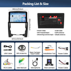 4G+128G Car Stereo Radio for Kia Sorento 2009-2012 (Manual AC) with Wireless CarPlay Android Auto 10 Inch Incell 1280 * 720 Touch Screen Head Unit with GPS Bluetooth WiFi FM RDS Backup Camera