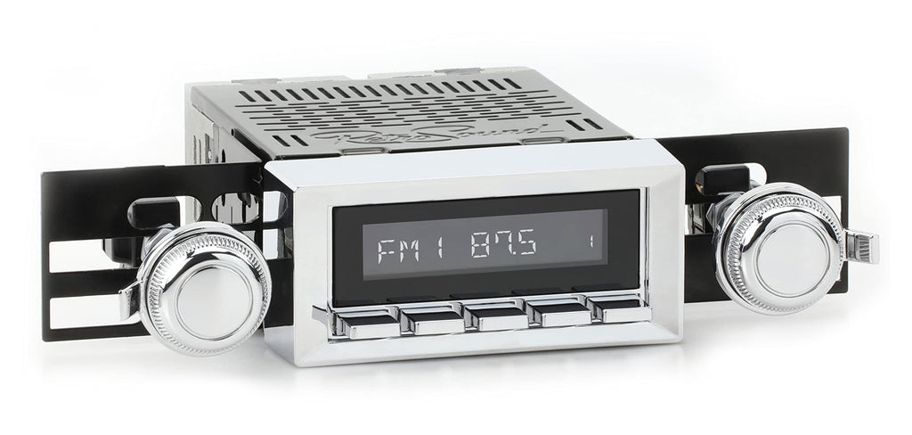 RetroRadio AM FM Stereo 03P-73P Chrome Compatible with 1976-86 Jeep CJ7