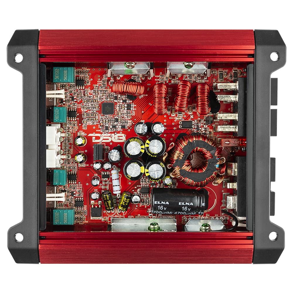 DS18 SXE-2000.4D/RD 4-Channel Car Amplifier Class D Full Range 4X 150 Watts RMS @ 4-ohm - Powerful and Compact Amp for Speakers in Car Audio System - Bridgeable Amp 4 Channels 2000 Watts Max Power