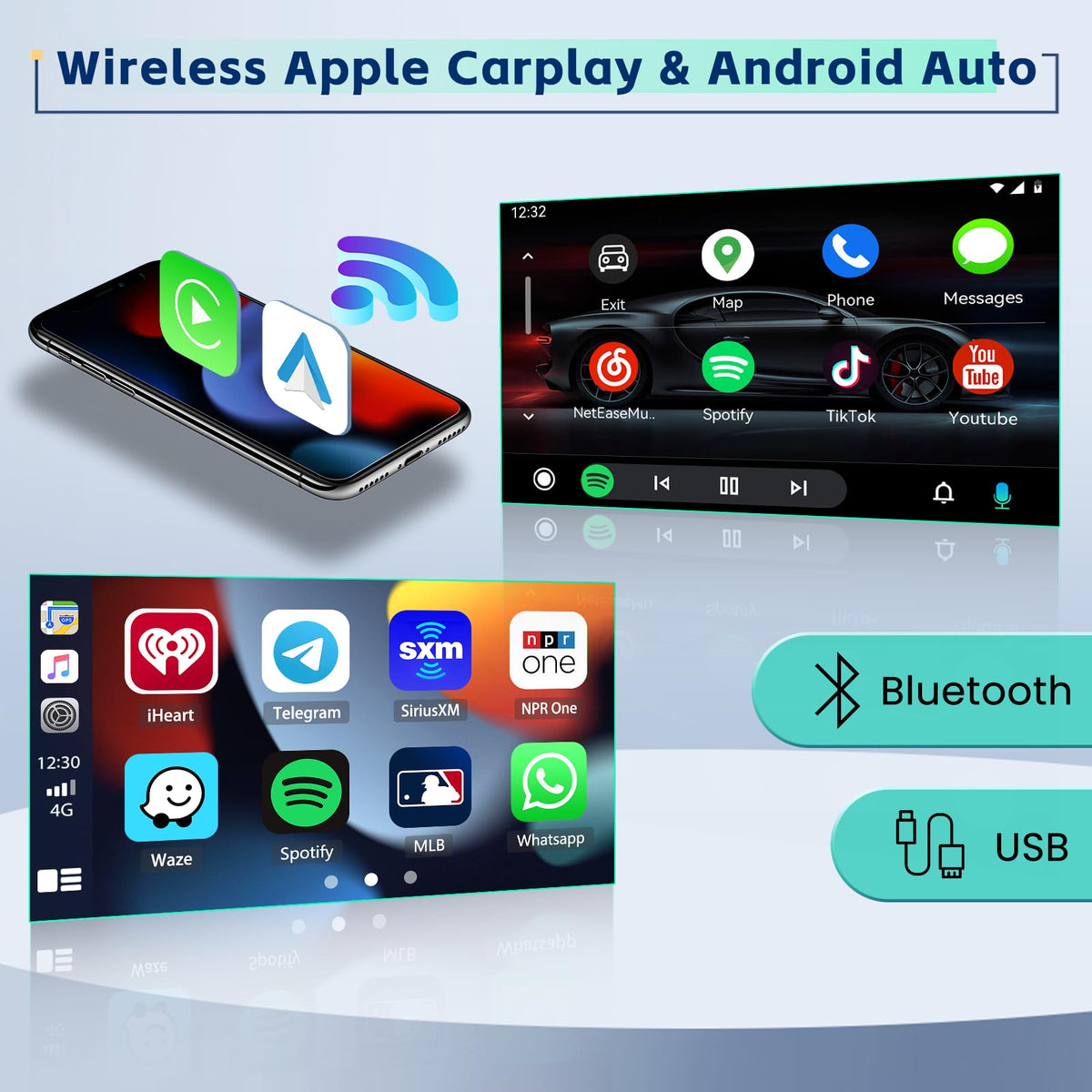 [8Core 4+64GB] Android Car Radio for Kia Soul 2014-2017 with 5Ghz WiFi