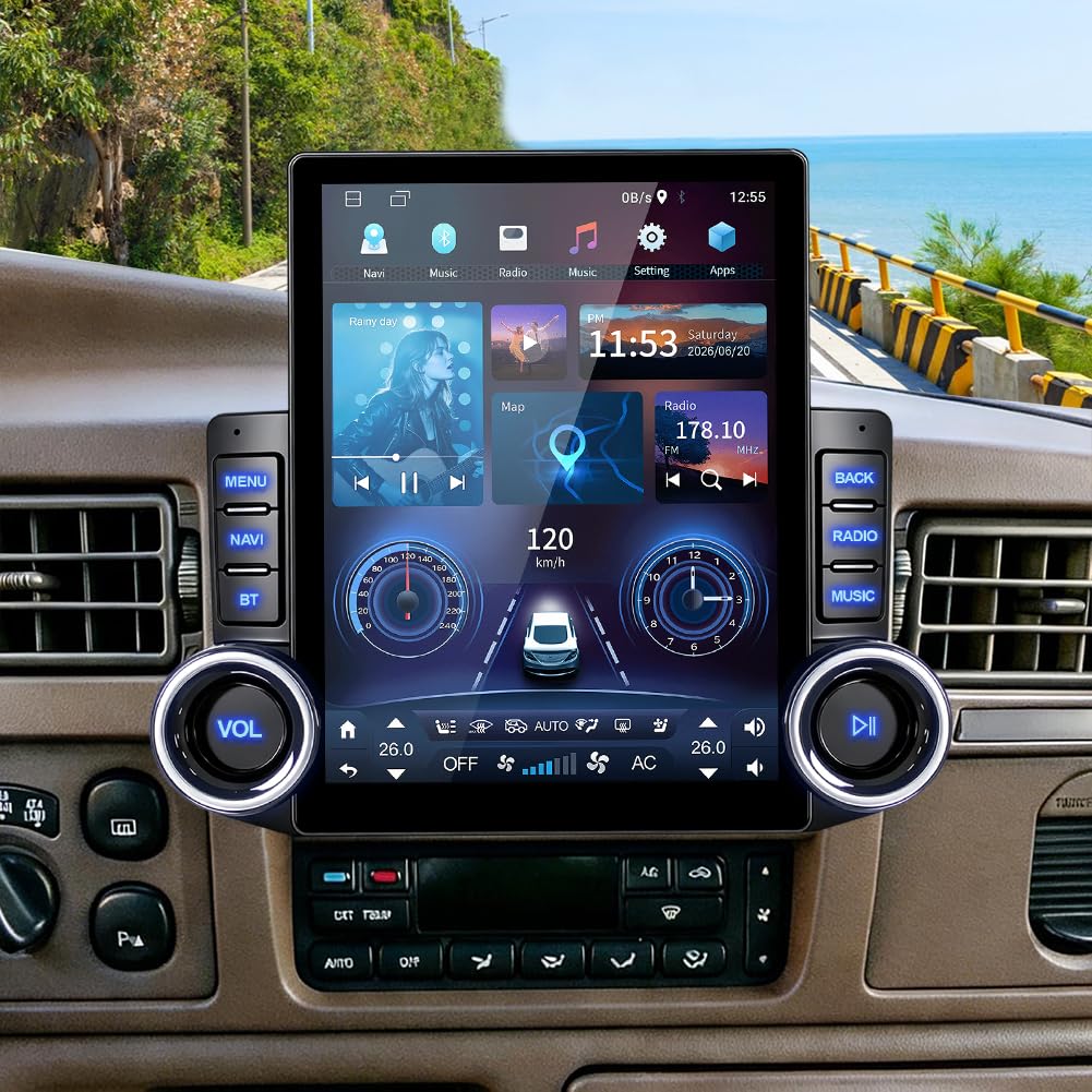 4Core 64G 9.7 Inch Android 14 Car Radio Stereo for Ford Excursion 2000-2005