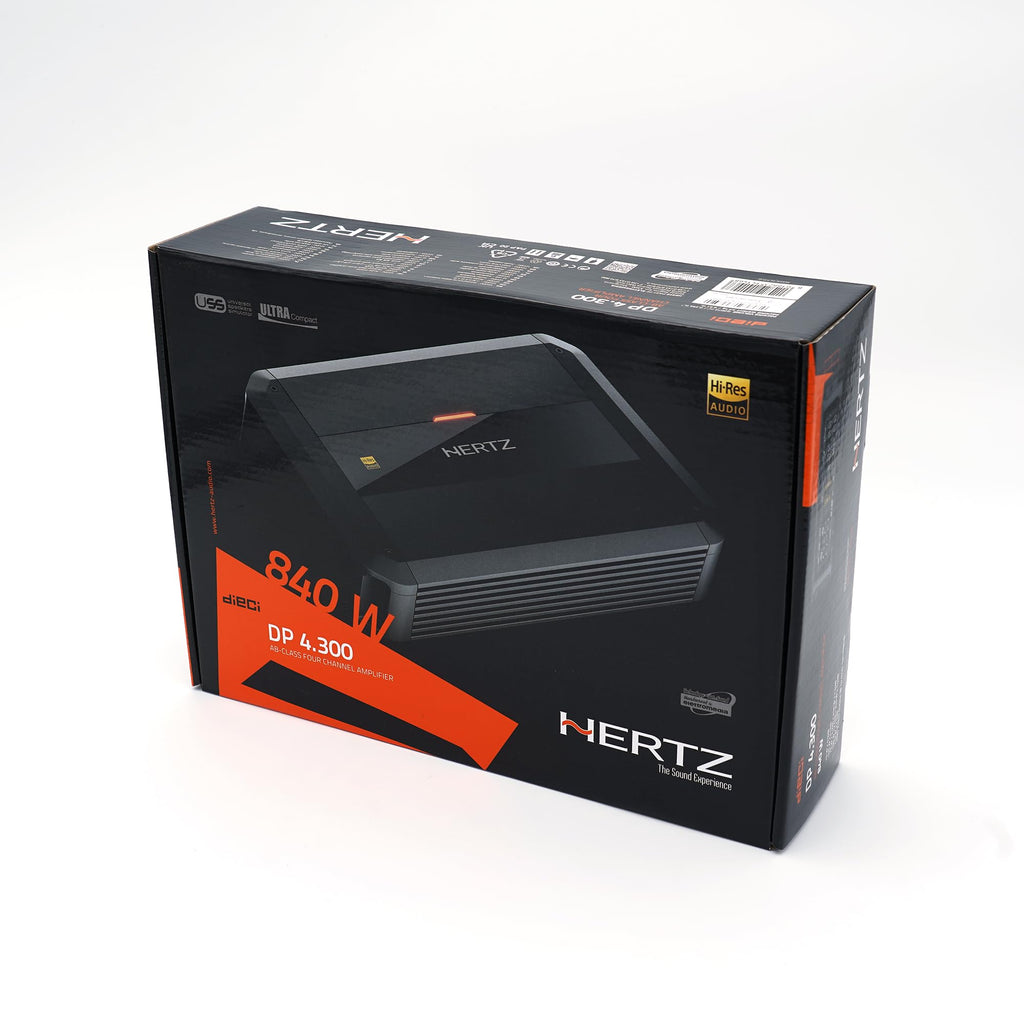 Hertz DP 4.300 AB-Class 4 Channel Amplifier 105 WRMS x 4 at 2Ω