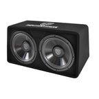 PRORECK PR-122M Complete 1500W Dual 12" Car Subwoofer, Includes Loaded Enclosure with Mono Block Amplifier,Wiring Installation Kit