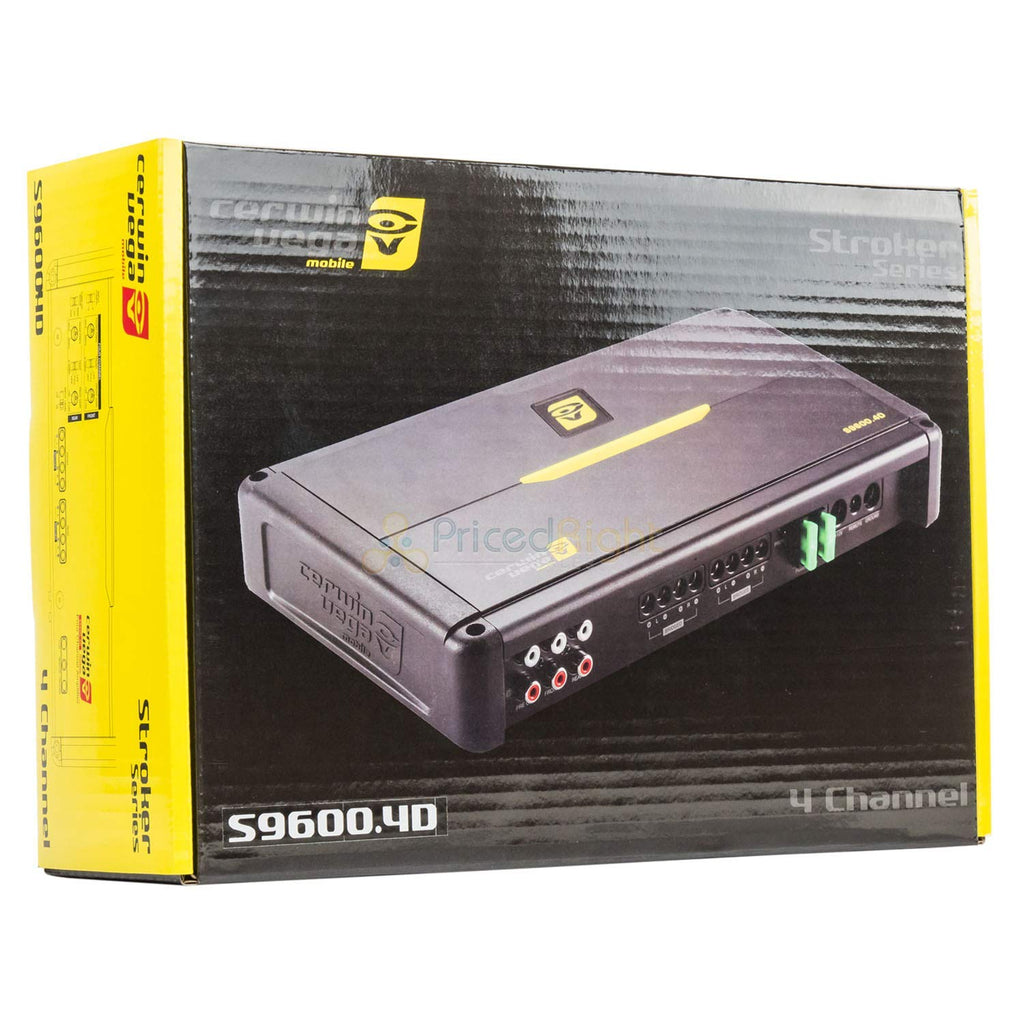 Cerwin Vega S9600.4D 600W RMS 4/2 - Channel Amplifier (Renewed)