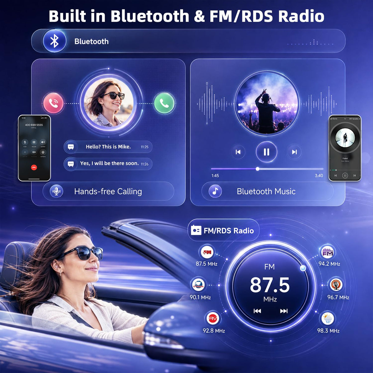 8+256G 9.7Inch Car Radio Stereo for Ford Excursion 2000-2005