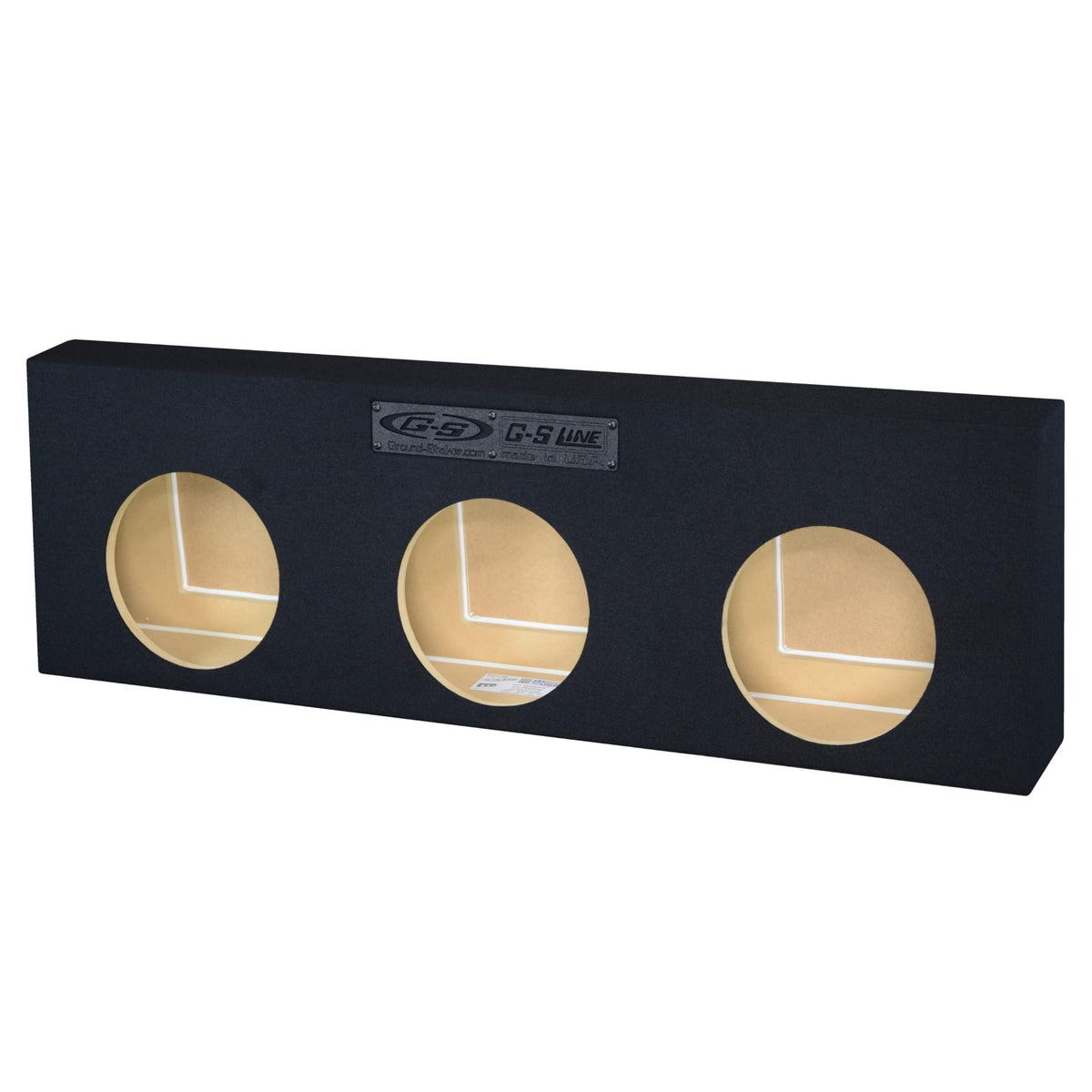 Single Dual Triple Sealed Shallow Mount Sub Box Slim Speaker Box Subwoofer Enclosure (Triple, 12" L7T)
