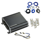Kicker DXA250.1 Car Audio Sub Amp with 8-Gauge Amp Wiring Kit 43DXA2501