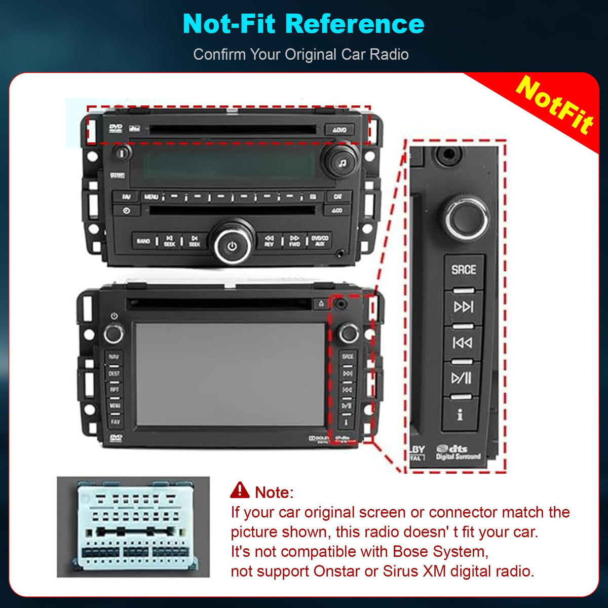 [8-core+128G] 8 Inch Car Radio for Chevy Silverado GMC Sierra Yukon 2007-2012, QLED Touch Screen GPS Navigation Stereo Upgrade with CarPlay Android Auto, Backup Camera, SWC, Bluetooth, Android 15