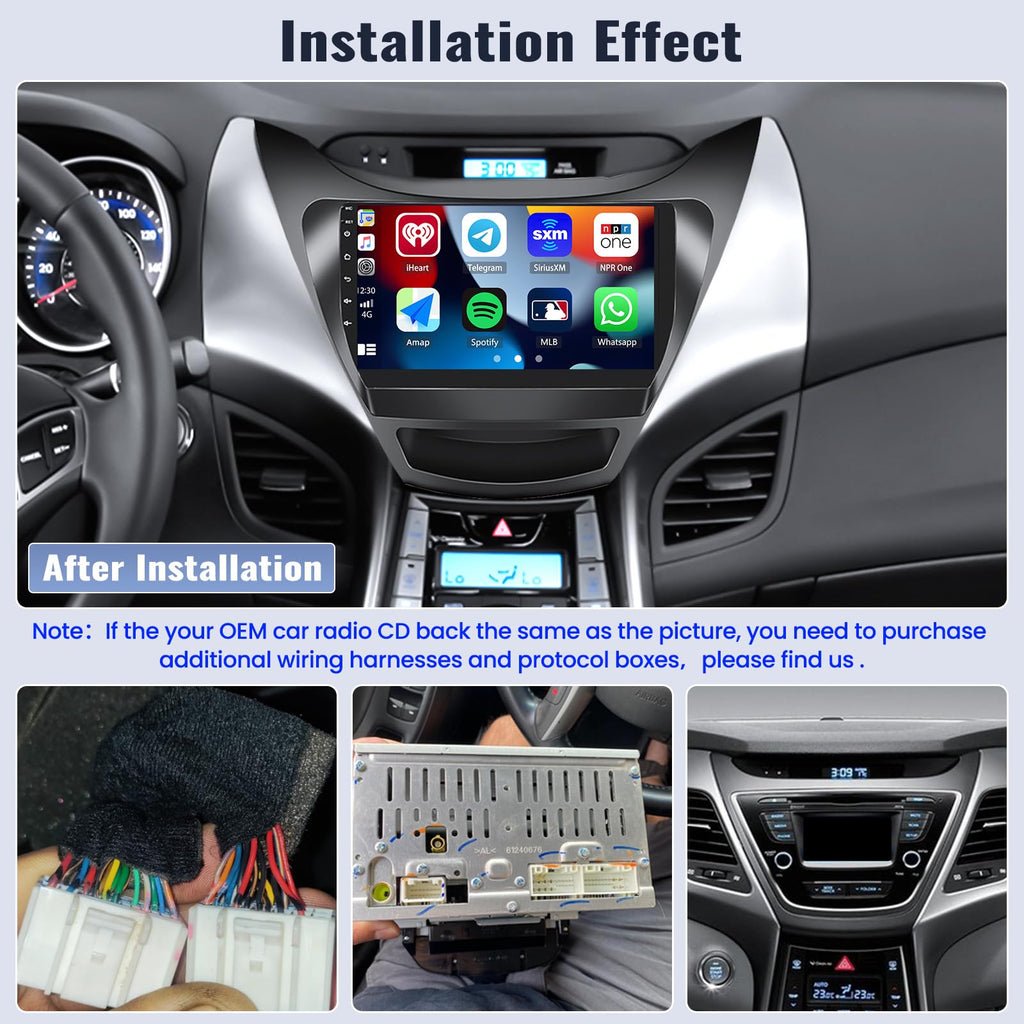 8 Core 6G+128G Android Car Stereo Radio for Hyundai Elantra 2011 2012 2013