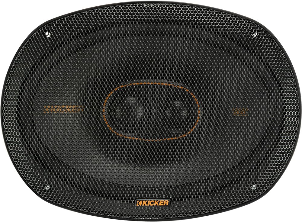 KICKER 51KSC69304 6"x9" KS 3-Way Speakers with Vixen Go Sound Deadener for Cars 80 mil, Butyl Rubber Deadening Material (2 Sheets, 1.3 sq ft Total)