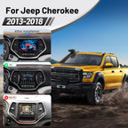 2G+64G Volxcereo Android Car Radio Stereo for Jeep Cherokee 2013-2018 | 10.1 inch Touchscreen Stereo with Wireless Carplay / Android Auto, GPS, WiFi, Bluetooth, SWC,FM/RDS