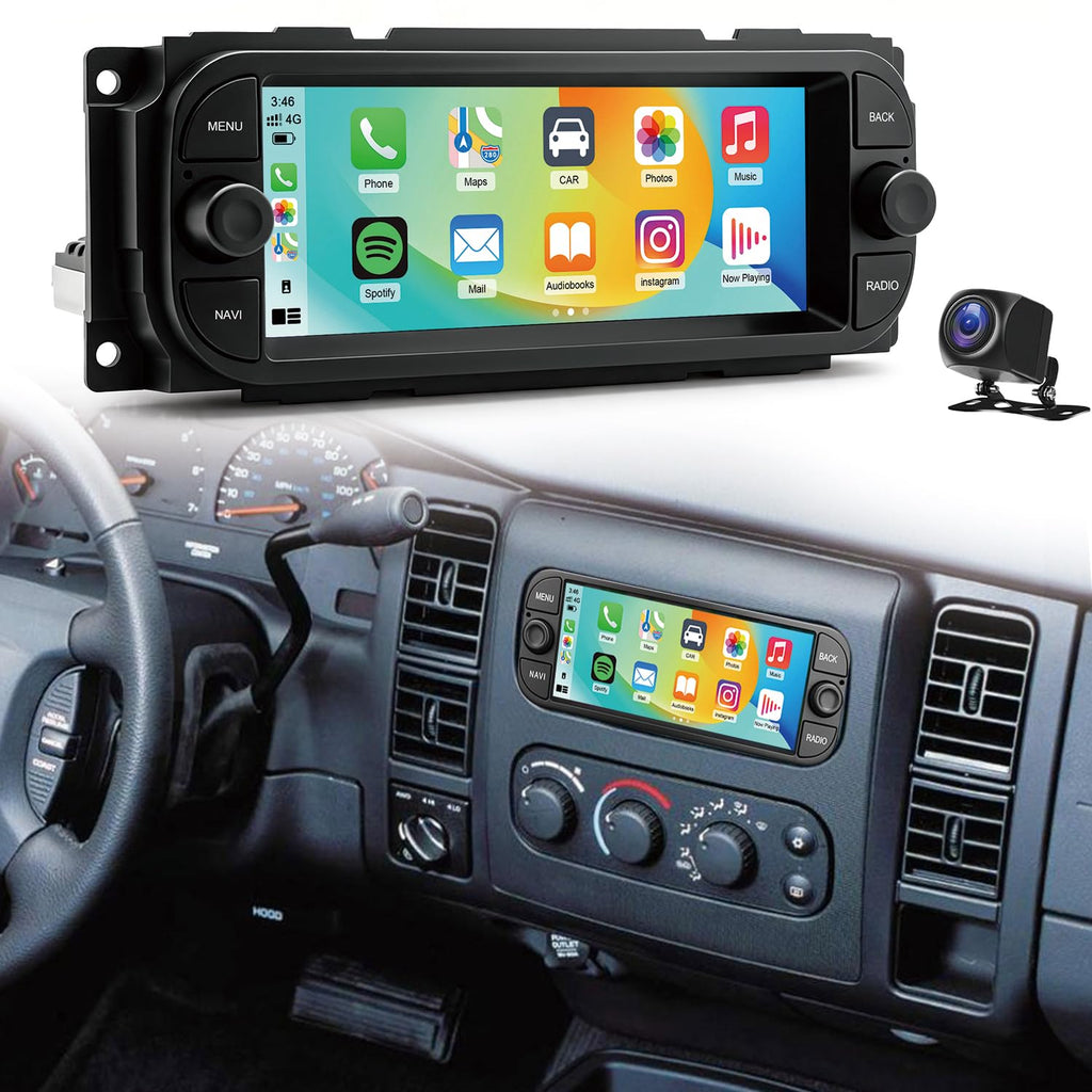 4+64G 6.86 Inch Car Stereo Radio for Dodge Dakota 2001 2002 2003 2004