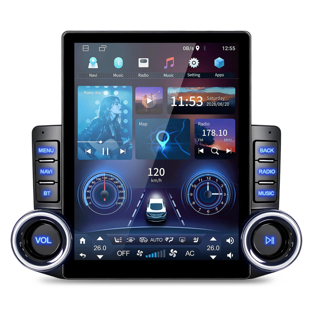 5G WiFi Android 15 Car Stereo for Ford F250 F350 2005-2007,9.7" 4+64G Touch Screen Upgrade Stereo for F250 F350 Head Unit Backup Camera Bluetooth GPS Navi with Wireless Carplay Android Auto GPS WiFi