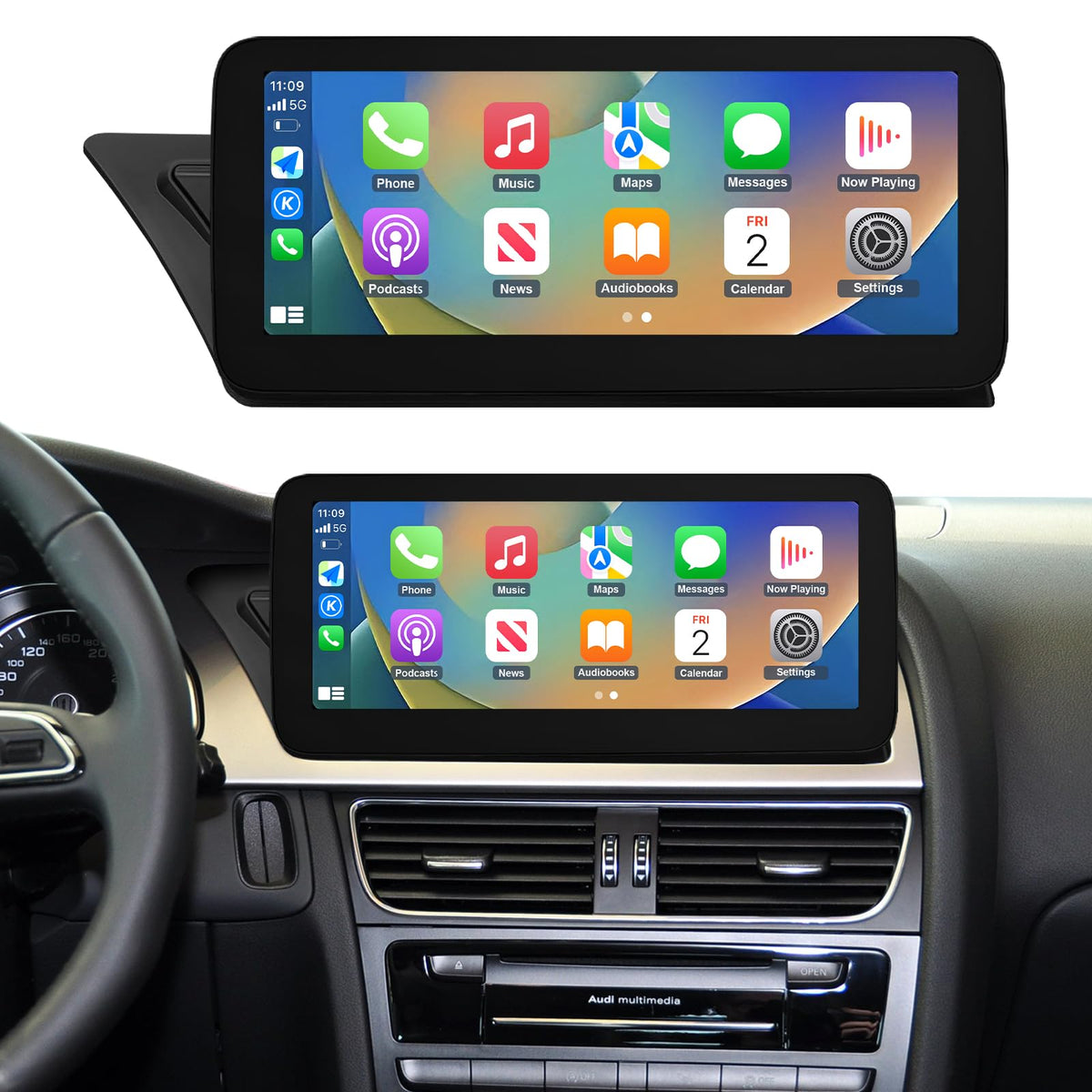 2026 12.3" CarPlay Android Auto Screen for Audi A4 A5 S4 S5