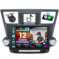 12-Core 6+128G DSP TDS for Toyota Highlander Radio 2008-2012: 10.2-inch Touchscreen Car Stereo The Host Supports 5G Wireless carplay Android Auto GPS Navigation 2.4G+5G WiFi 2 USB SWC BT5.0