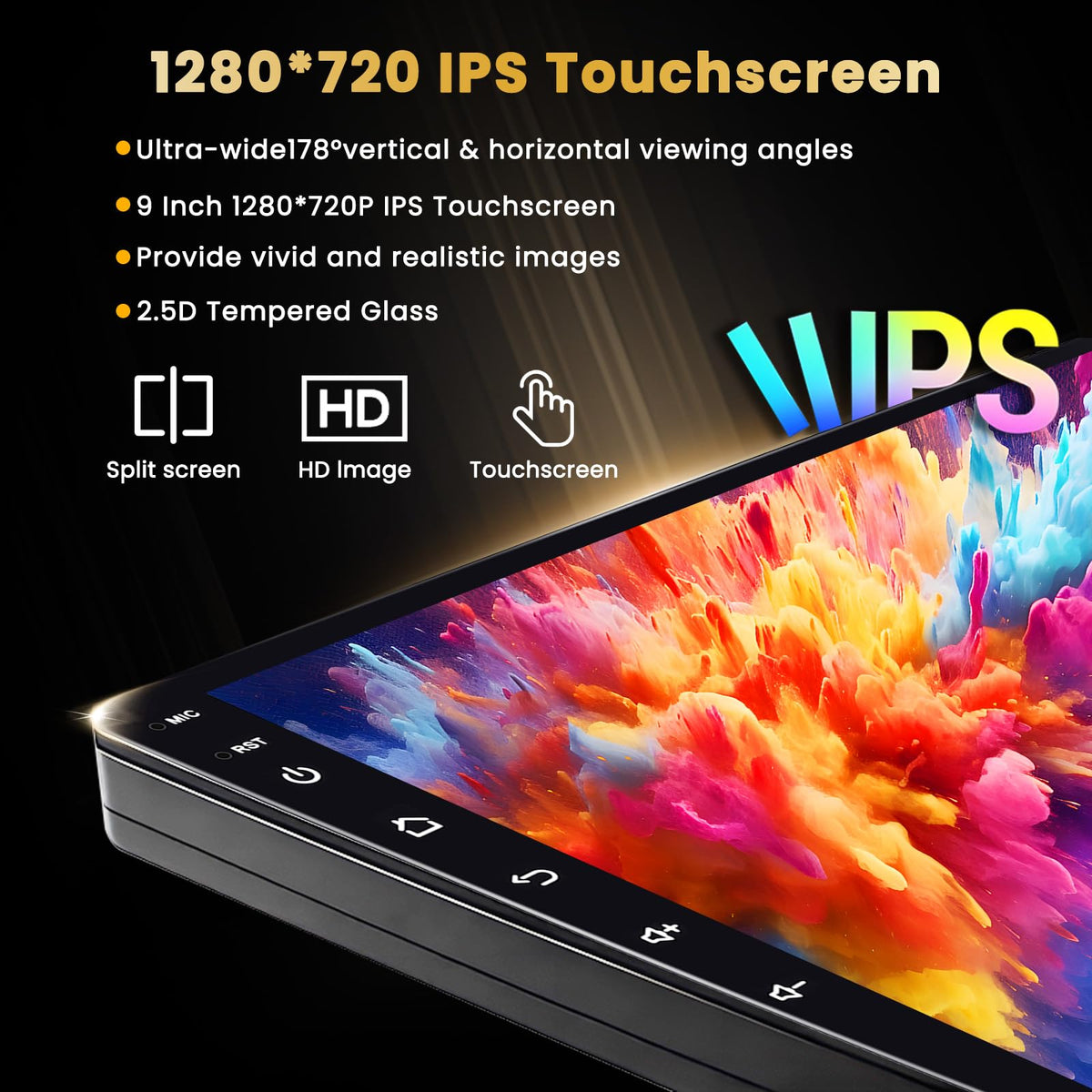 8 Core 6+128GB 9 Inch IPS Android 15 Car Stereo for Honda Civic 2013-2017