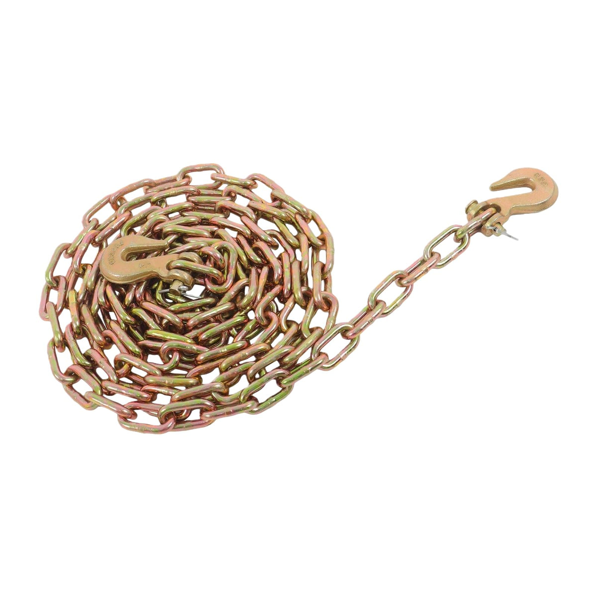 2200LBS Heavy Duty 1/4"-5/16" 2×Ratchet Chain Binder W/1/4" X 12FT Binder Chain