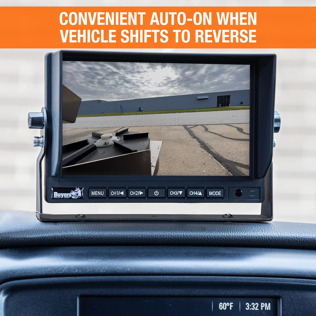 Buyers Products 8883000 7 inch Backup Camera with Remote Control - 4 Pin