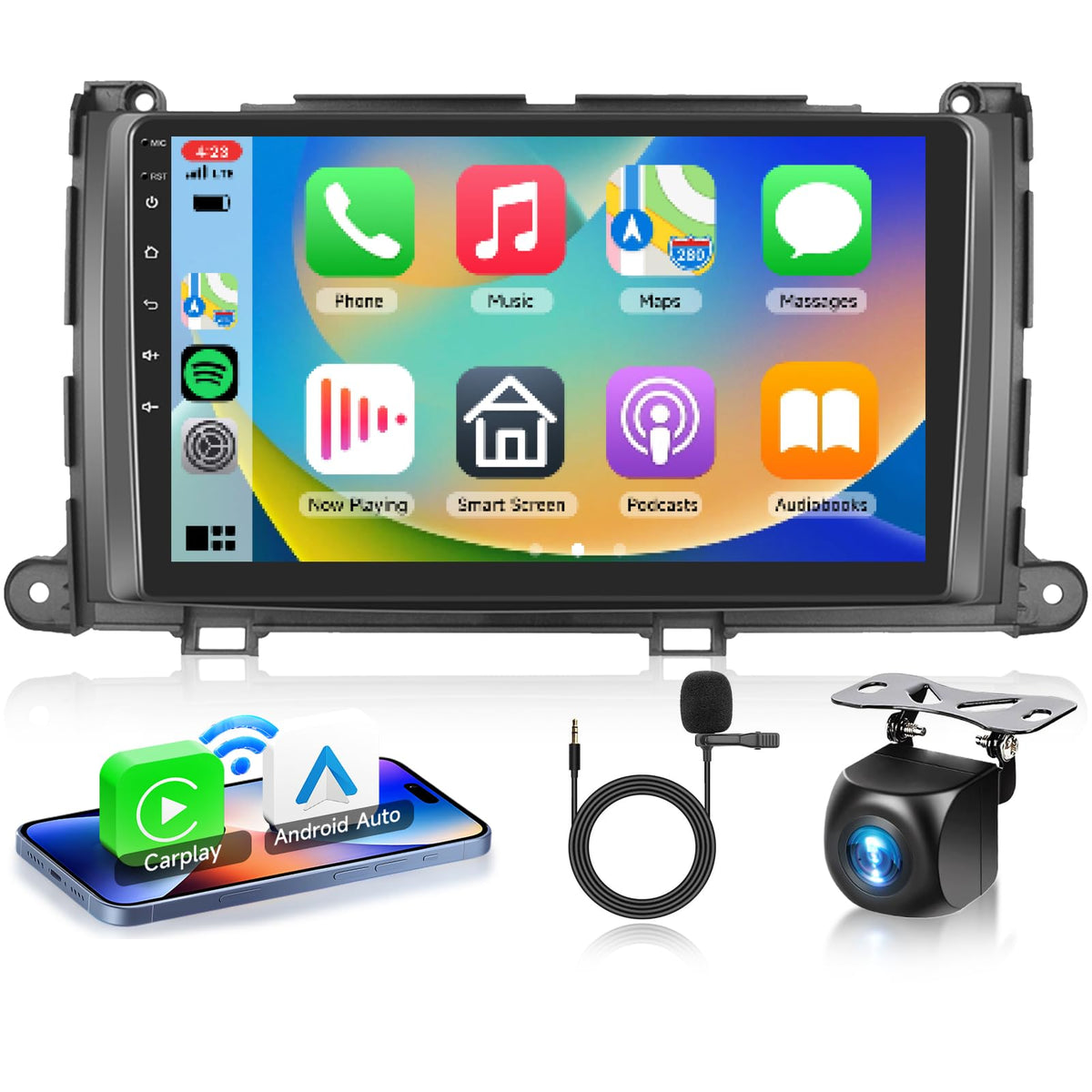 8 CORE 6G+128G for Toyota Sienna 2011-2014 Car Radio with Wireless Carplay