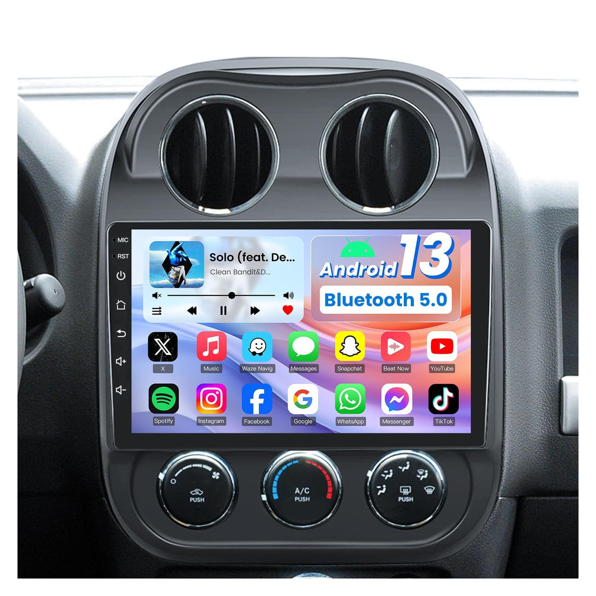 [8core+32G] Car Radio for Jeep Compass Patriot 2010-2016: 10inch Android 13