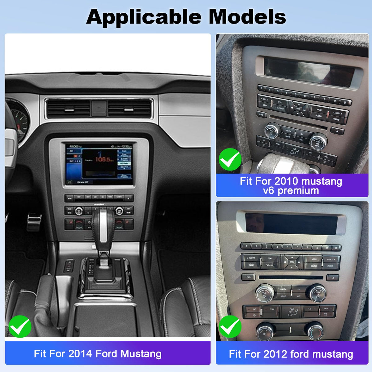 Android 13 9in Car Stereo for for Ford Mustang 2010 2011 2012 2013 2014