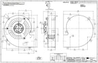 B47120, 1/22 Hp, 1500 RPM, 115 V, 1 Ph, 60 Hz, Open Air‑Over, Direct‑Drive Blower Assembly
