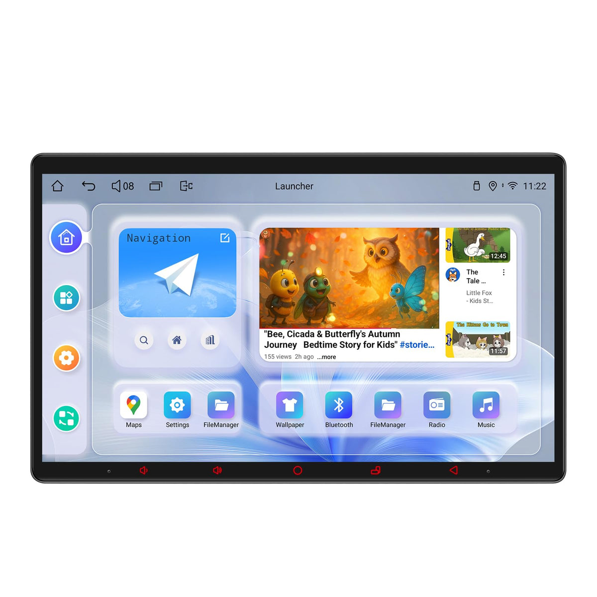Joying Car Radio for Jeep Wrangler JK 2011-2018 Upgrade Android 13 Floating Stereo 11.6" IPS Touchscreen 8GB+128GB with Wireless CarPlay & Android Auto, Bluetooth, GPS, AM/FM, SWC(JY-JP111T8)