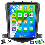 4G+64G Car Radio for Chevrolet Chevy Cruze 2009-2015 with Wireless CarPlay Android Auto 9.7" Touch Screen Android 15 Car Stereo with 32EQ GPS Navigation Bluetooth 5.0 WiFi RDS FM HD Backup Camera
