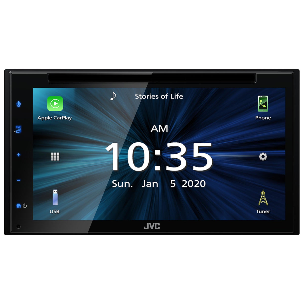JVC KW-V660BT 6.8" Touchscreen Receiver Compatible with Apple CarPlay & Android Auto Bundled with SXV300v1 Satellite Radio Receiver