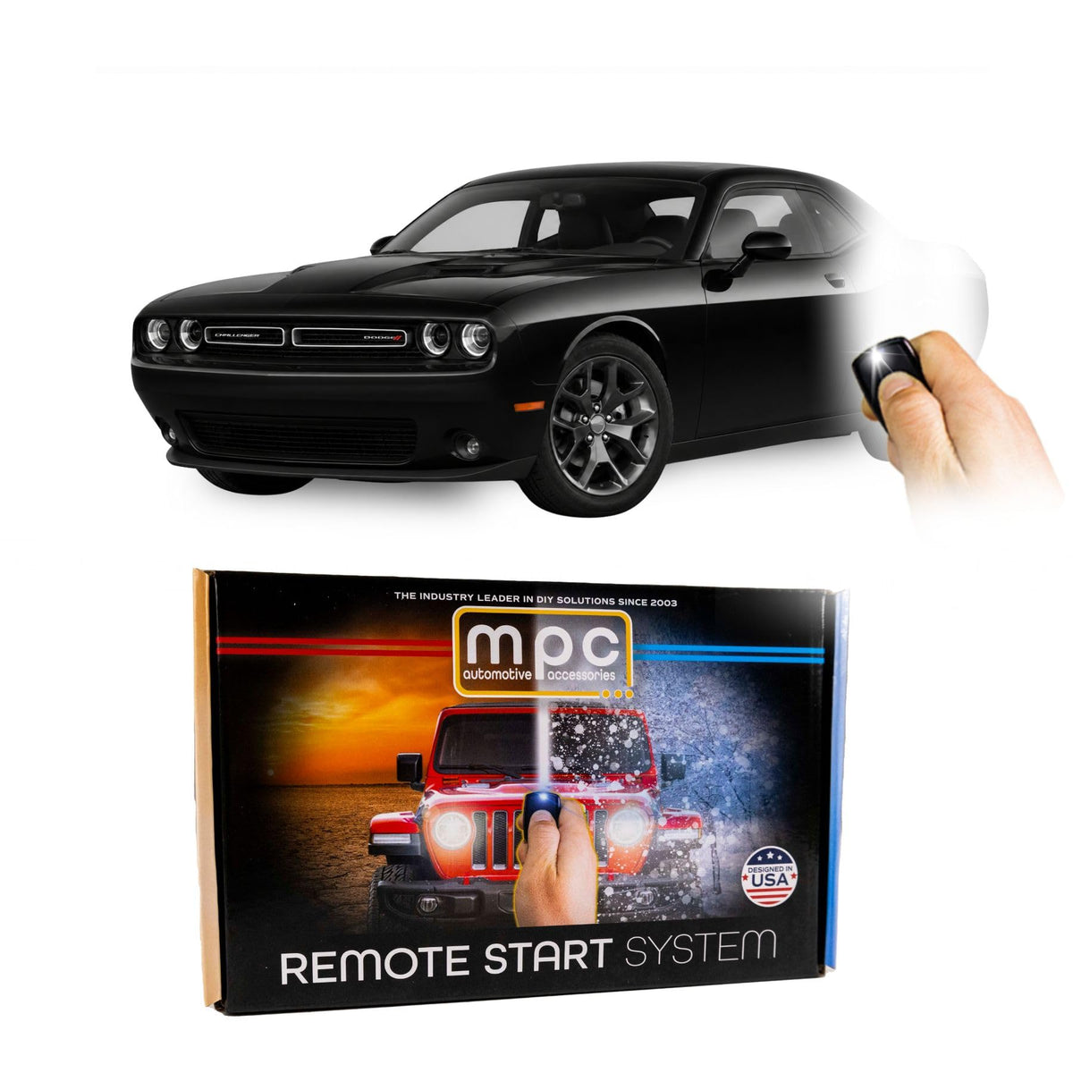 MPC Remote Start Compatible with 2019-2023 Dodge Challenger Plug-n-Play - Uses Factory Key