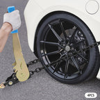 4pcs Easy Ratchet Chain Binder,1/4-5/16in,2500Lbs,G70 Chain