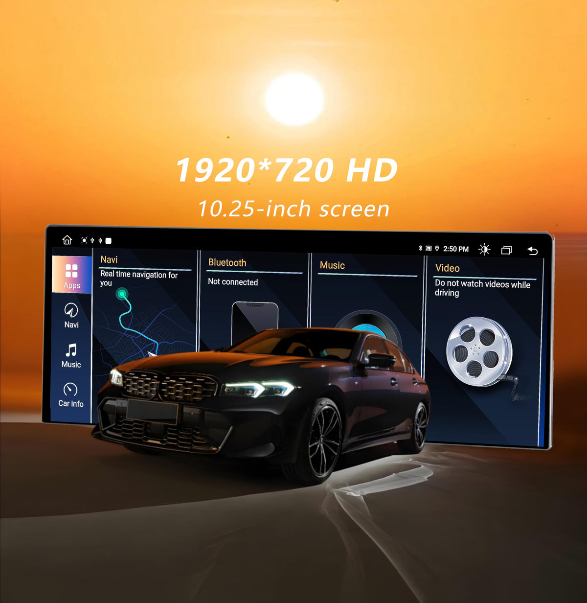 1920x720 HD Android Auto Touchscreen for BMW 1/2/3/4 Series BMW F20 F21 F22 NBT Wired and Wireless Apple CarPlay Retrofit Auto Mirror Link Stereo Radio Accessories (2012-2018)