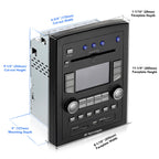 iRV Technology iRV66 AM/FM/CD/DVD/MP3/MP4/USB/SD/HDMI/Digital5.1/Surround Sound/Bluetooth 3 Zones wall mount RV Radio Stereo with wire adaptor Concertone ZX500/600/690/700,Genesis GT-3.0