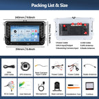 4G+128G Car Stereo Radio for Volkswagen VW Golf MK5 MK6 GTI Rabbit 2006-2013 with Wireless CarPlay Android Auto, 7" IPS Touch Screen Radio Android 15 Head Unit with GPS Bluetooth Backup Camera
