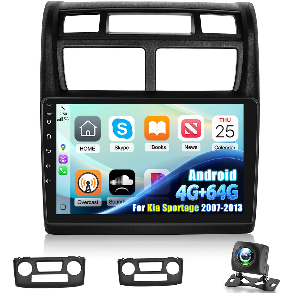 [4+64G] Android Radio for Kia Sportage 2007-2013, Carplay and Android Auto