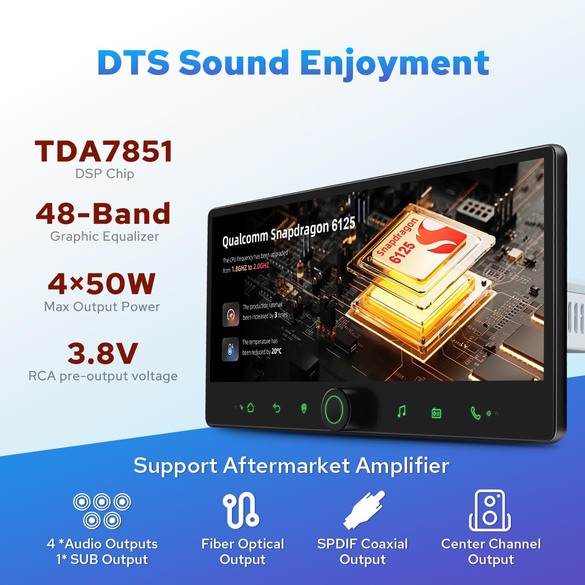 JOYING 12.3" IPS Touch Screen Car Radio for Ram 1500(06-08), Ram 2500/3500(06-09), Android 13 Car Stereo for Jeep Grand Cherokee(05-07), Commander(06-07), with Carplay & Android Auto(JY-CL205T4)