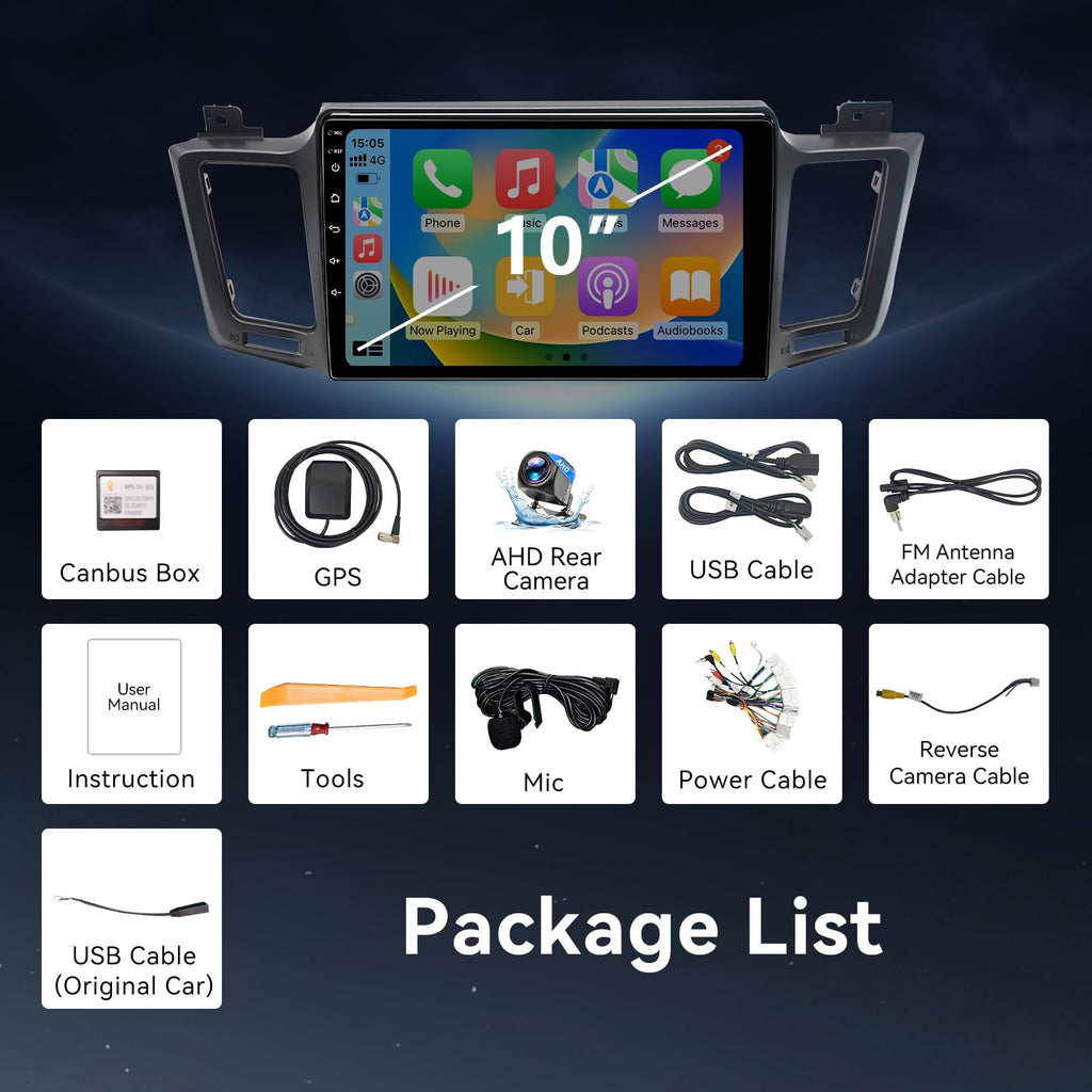 Android Radio Compatible with Toyota RAV4 2013-2018