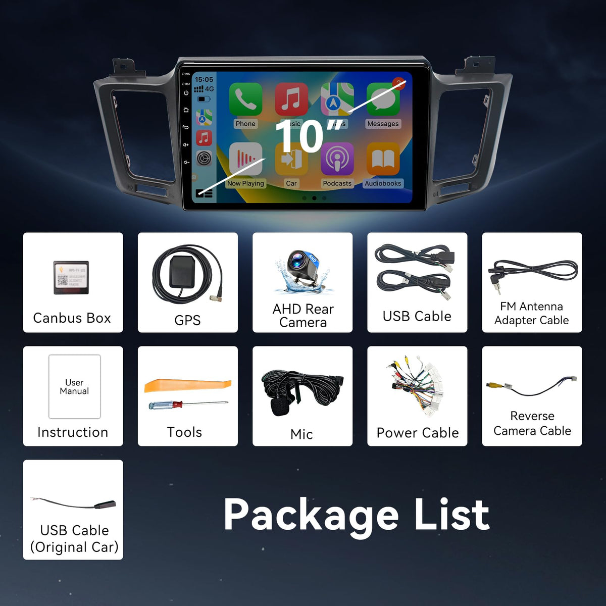 Android Radio Compatible with Toyota RAV4 2013-2018
