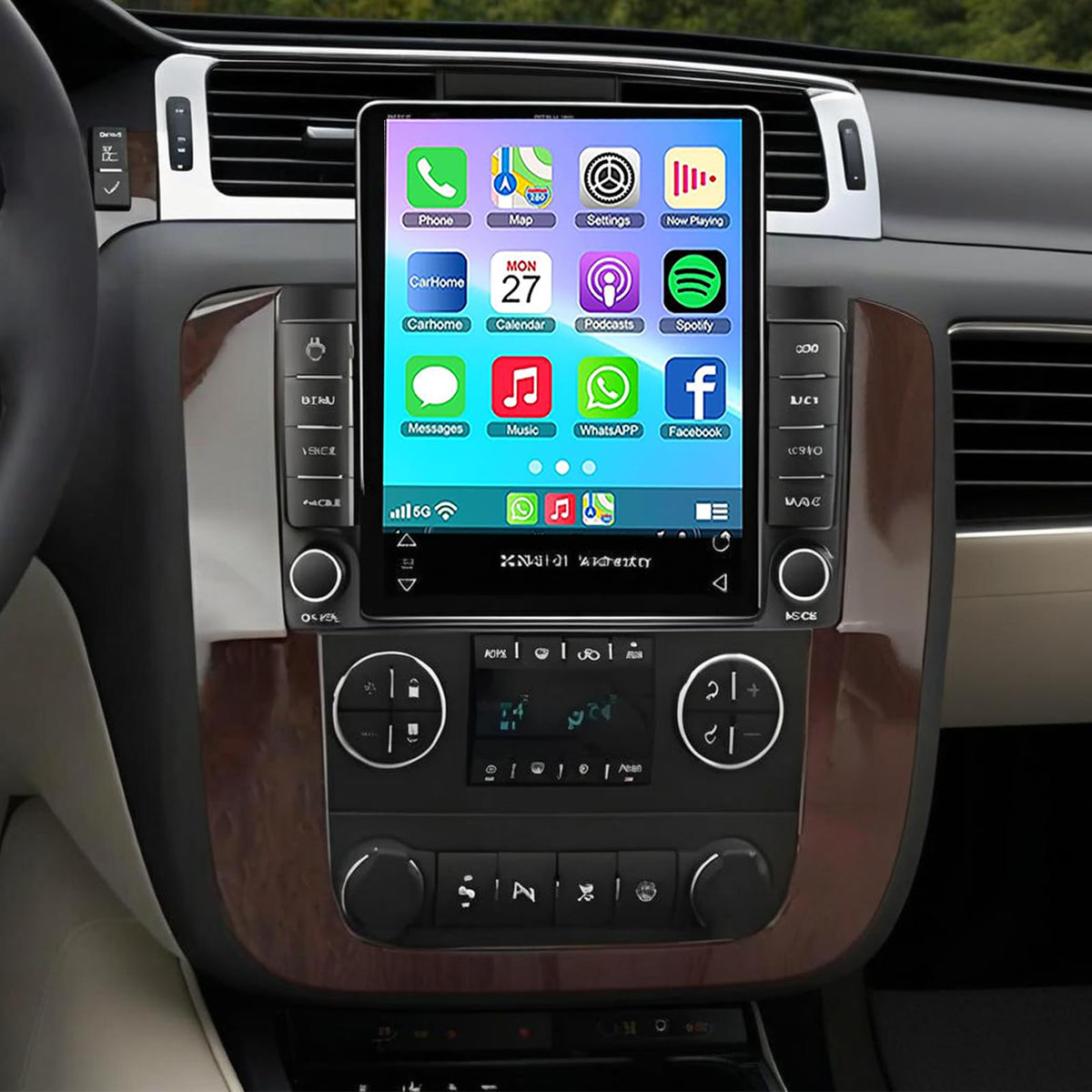 Car Radio for ChevroletGMC 2006-2014 with Wireless Carplay and Android Auto,10.1 Inch Touchscreen Android 13 Car Stereo - DSP/WiFi/GPS Navigation/SWC + AHD Backup Camera-2+32G