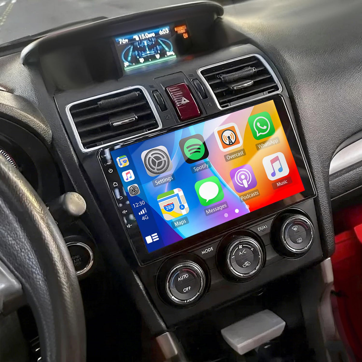 2+64G Android 14 Double Din Car Stereo Upgrade for Subaru Forester WRX Impreza 2013-2015 Car Radio w/Wireless Carplay Android Auto 9” Touch Screen GPS Navi Head Unit Bluetooth WiFi FM/RDS/SWC