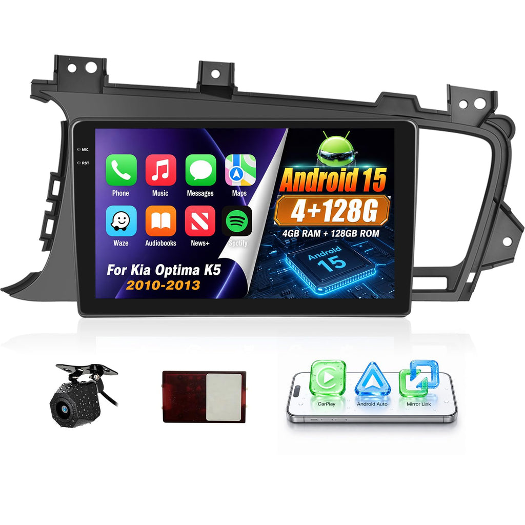 [4+128GB] Android 15 Car Radio Stereo for Kia Optima K5 2010-2013