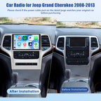[4+64GB] Android Car Radio for Jeep Grand Cherokee 2008-2013 with 5Ghz WiFi