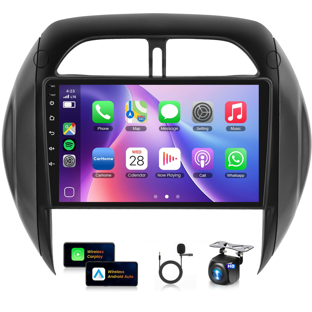 8Core 4+64G Android 15 Car Radio for Toyota RAV4 2003 2004 2005