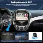 4G+128G Car Radio for Chevrolet Chevy Spark 2016 2017 2018 with Wireless Carplay Android Auto, 9 inch 1280 * 720 in-Cell Touch Screen Car Stereo with Bluetooth GPS WiFi FM RDS Backup Camera