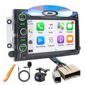 Car Radio Stereo CD DVD Wireless CarPlay Andriod Auto Navi with Camera SWC for Ford F150/F250/F350 2004-2014 /Mustang Edge Explorer Expedition E150 E250 E350 /Mercury Milan/Lincoln Navigator MKX