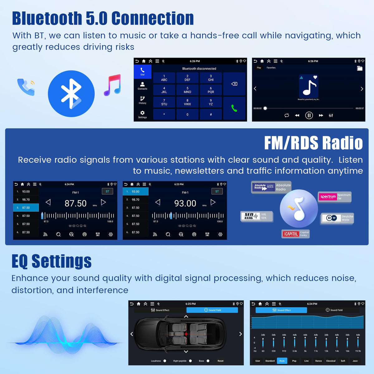 [4+64GB] Android Car Radio for Jeep Grand Cherokee 2008-2013 with 5Ghz WiFi